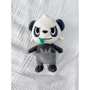 Pokemon Pancham Stuffed Animal 8” White Gray